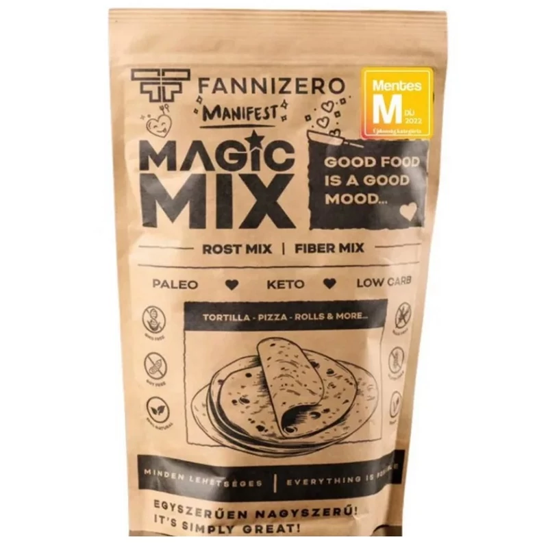 FanniZero Magic Mix (500 g)  bambusz és útifűmaghéj lisztkeverék