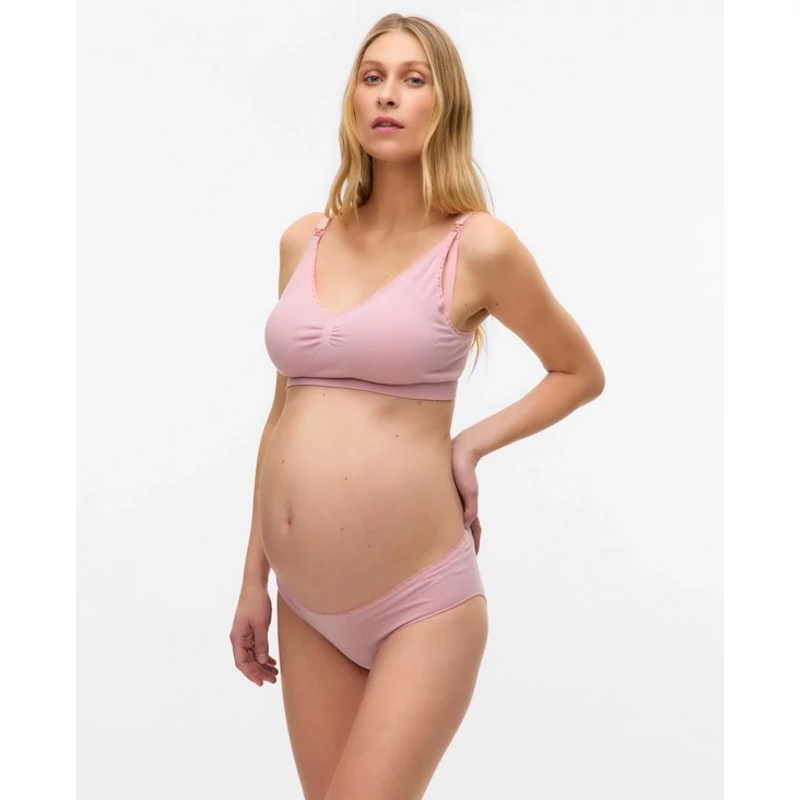 Varrásmentes Kismama és szoptatós melltartó rózsaszín Mamalicious