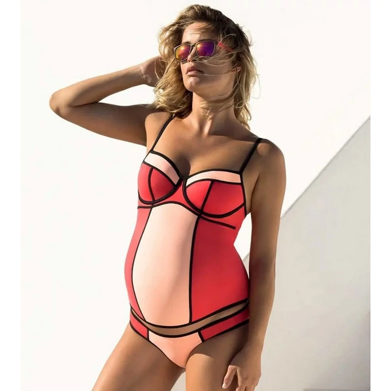 Rosy sportos kismama tankini CacheCoeur narancs xs narancs