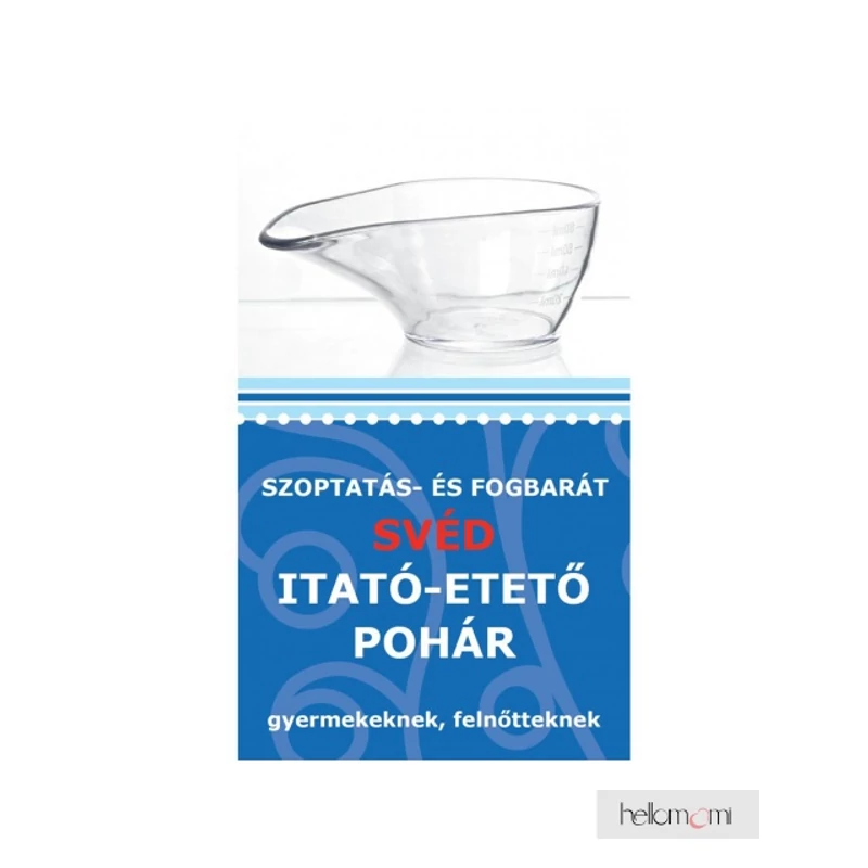 Szoptatás- és fogbarát svéd itató-etető pohár  