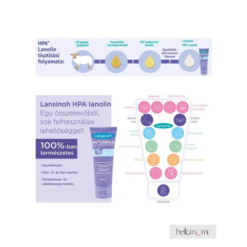 Lansinoh bimbóvédő krém HPA Lanolin 40 ml