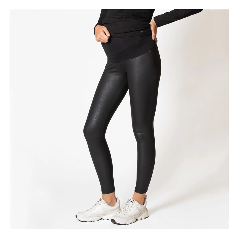 Bőrhatású, nyomottmintás kismama Leggings Love2Wait