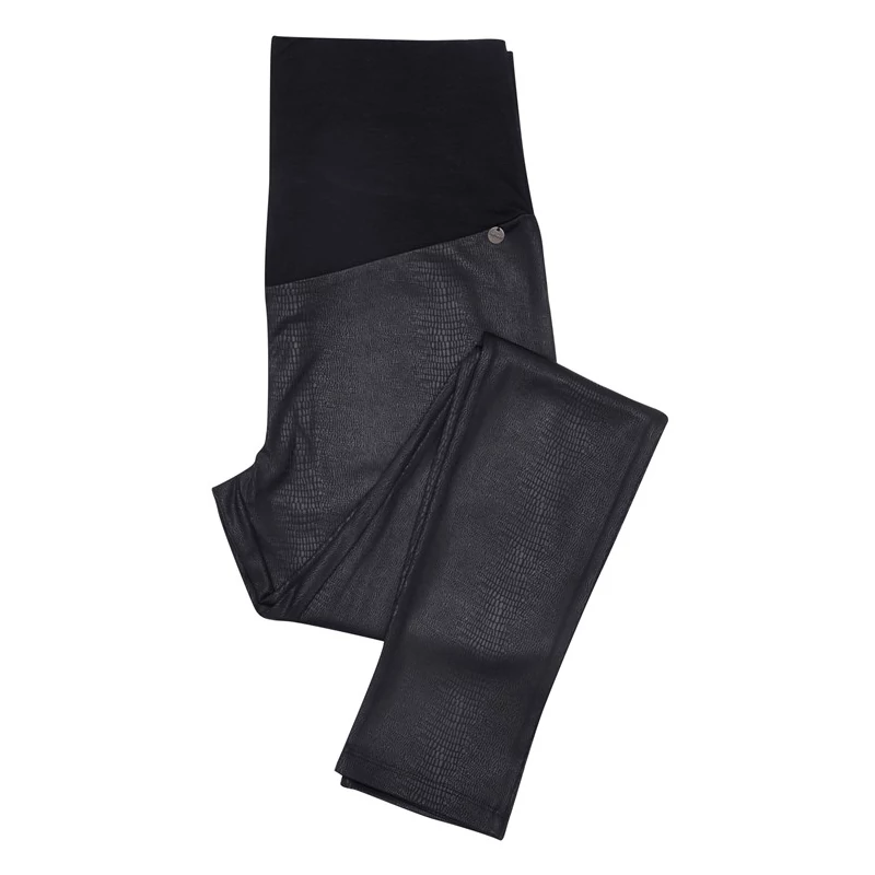 Bőrhatású, nyomottmintás kismama Leggings Love2Wait