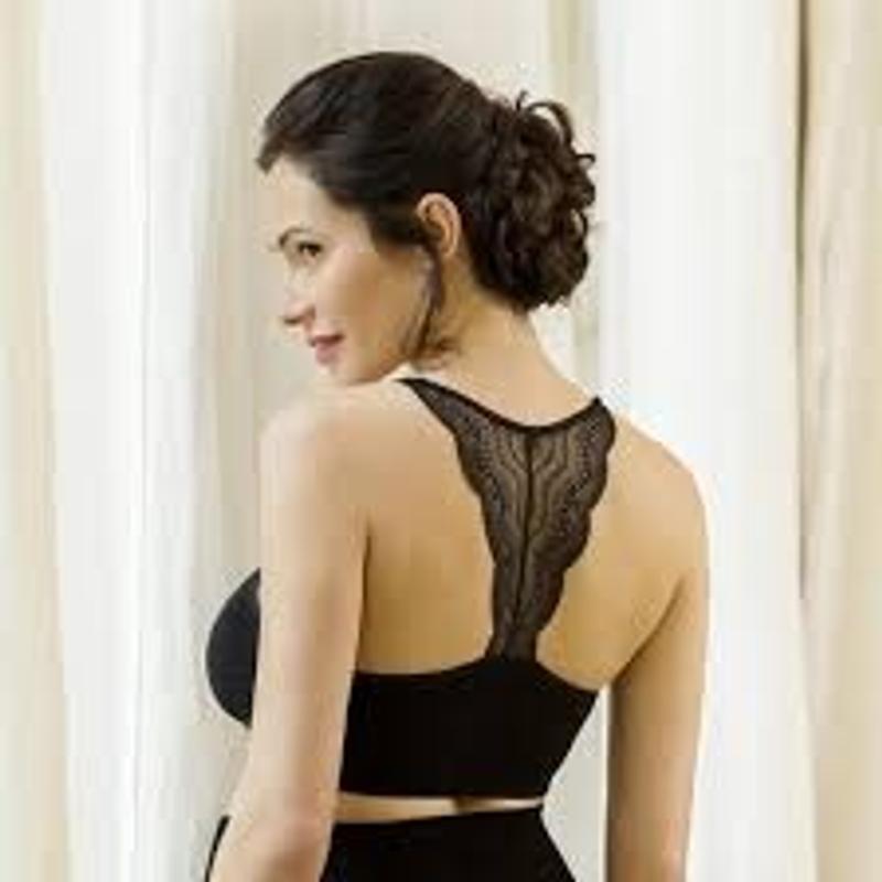 Kismama melltartó csipke hátrésszel több színben csak S! CacheCoeur Serenity s fekete