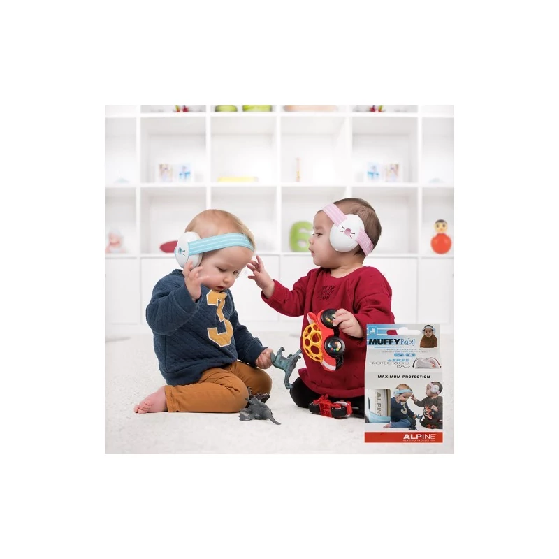 Alpine Muffy Baby fültok csecsemőknek kék