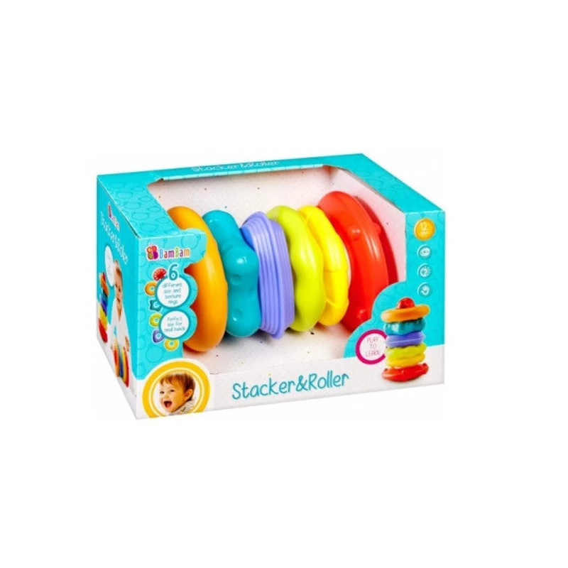 BamBam Stacker&Roller gurulós toronyépítő játék