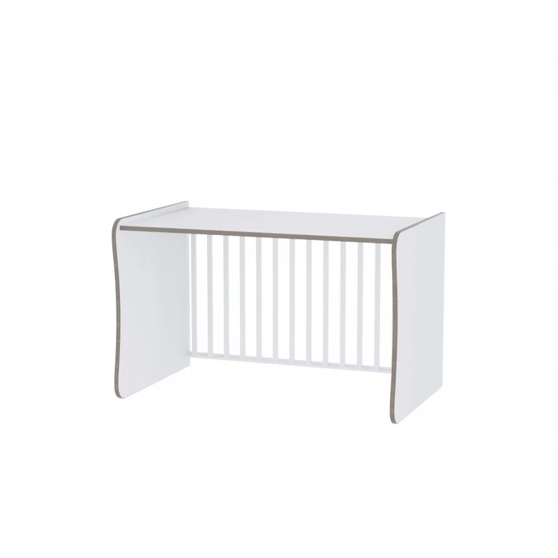 Lorelli Trend PLUS kombi ágy 70x165 - White & Pink Crossline / Fehér & Pink csíkozás