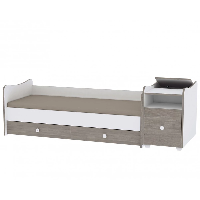 Lorelli Trend PLUS kombi ágy 70x165 - White & Amber