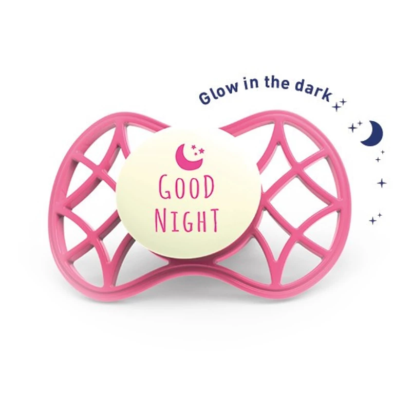 Nuvita Air.55 Cool! éjszakai fogszabályzós cumi védőkupakkal 6hó+ - Glow Marsala - 7084