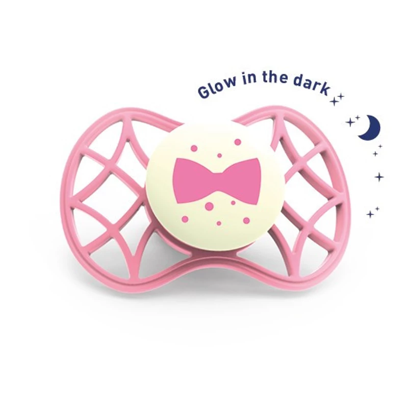 Nuvita Air.55 Cool! éjszakai fogszabályzós cumi védőkupakkal 6hó+ - Glow Flamingo - 7084