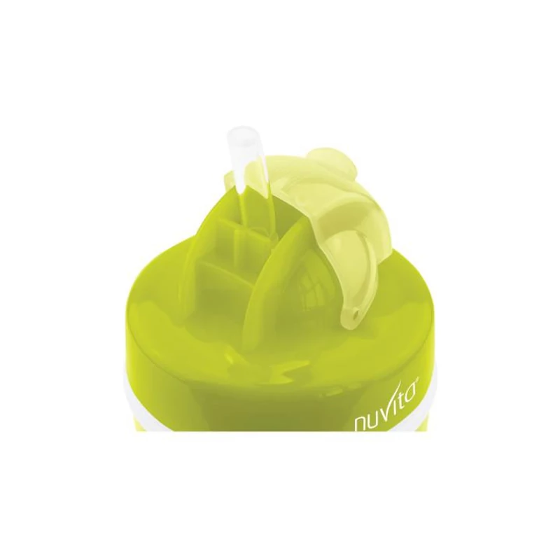 Nuvita dupla falú szívószálas itatópohár - green - 1436