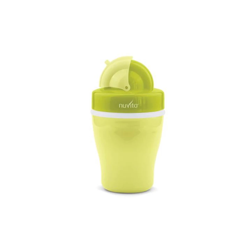 Nuvita dupla falú szívószálas itatópohár - green - 1436