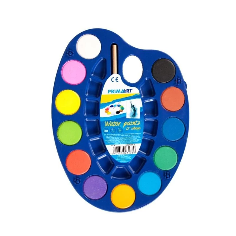 Prima Art vízfesték paletta - 12 szín