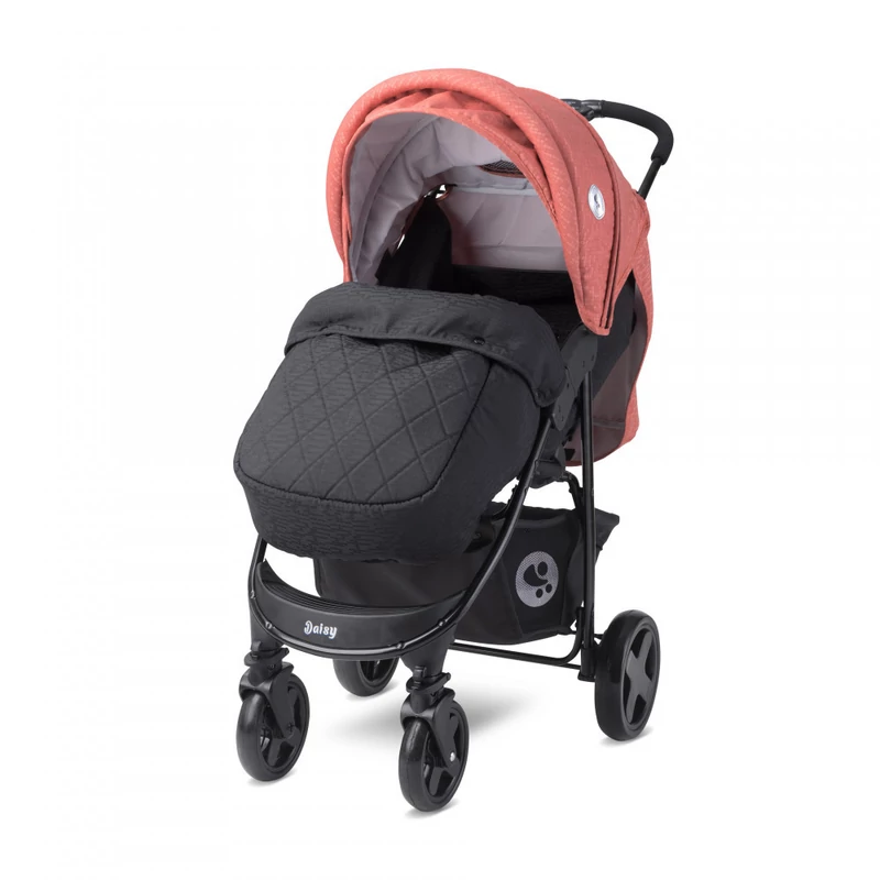 Lorelli Daisy BASIC SET sport babakocsi - Black&amp;Ginger Orange