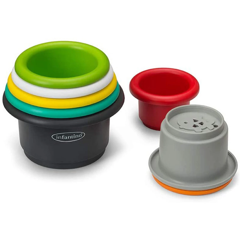 Infantino Stack&#039;N Nest poharas játék 8db-os