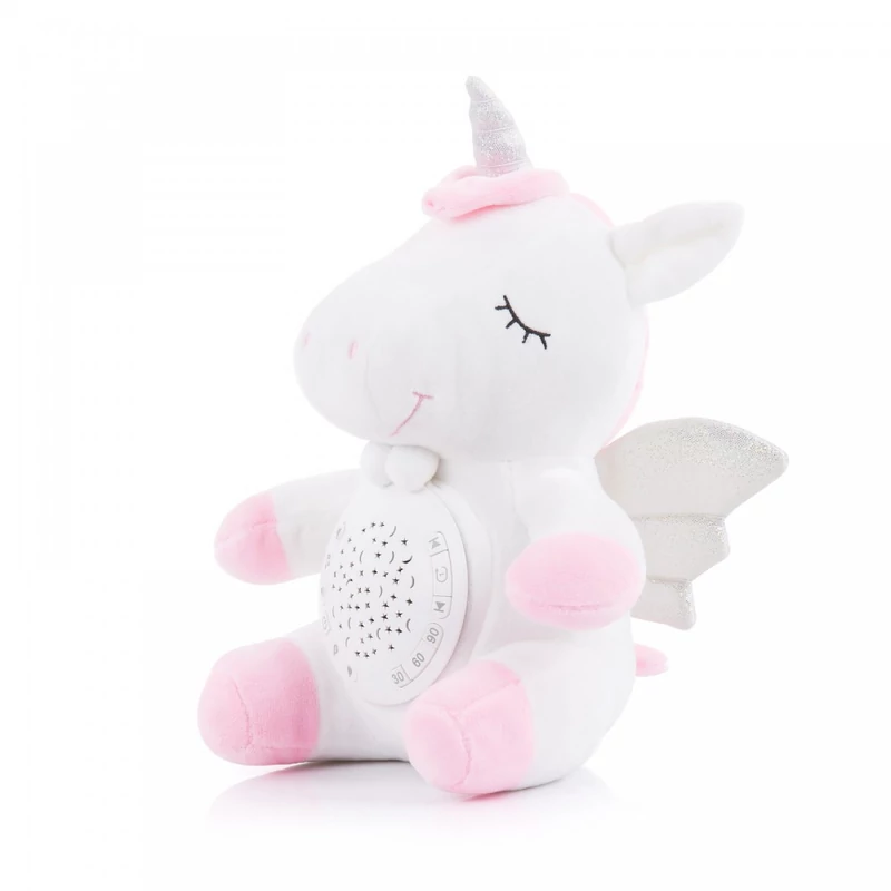 Chipolino projektoros zenélő plüss játék - Unicorn