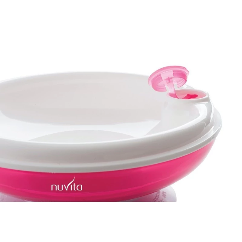 Nuvita melegentartó tányér - Pink - 1427