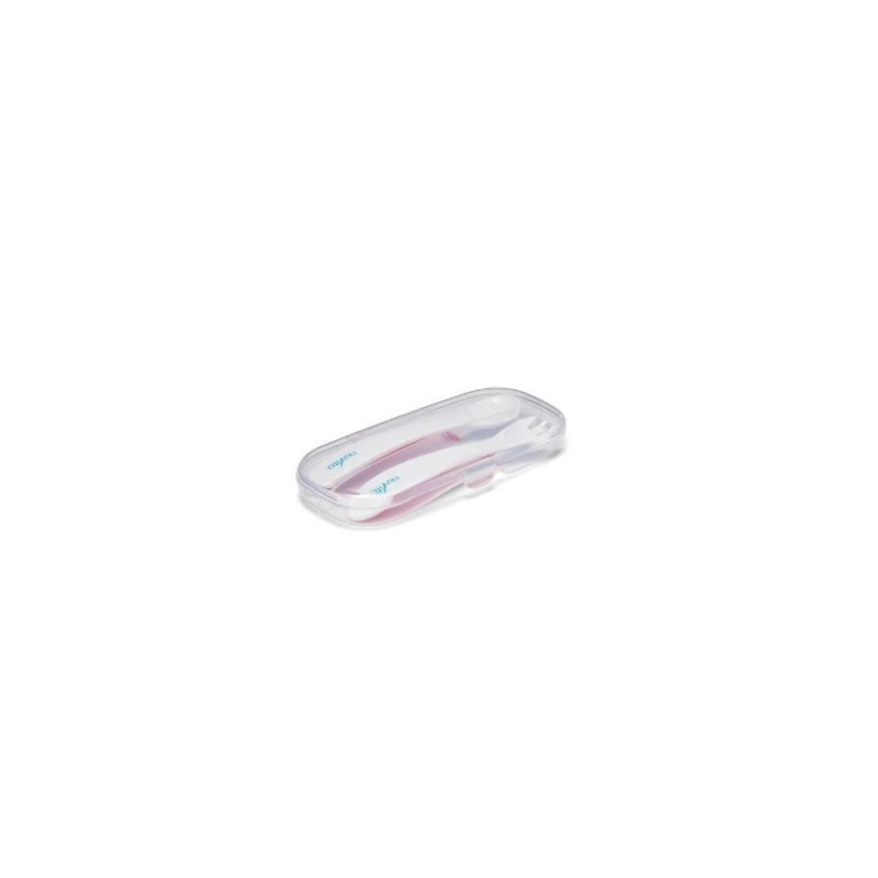 Nuvita kanál és villa szett tartóban - pink - 8477