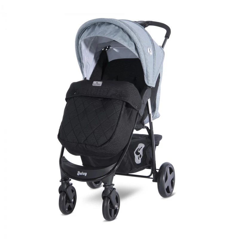 Lorelli Daisy BASIC SET sport babakocsi - Black&amp;Silver Blue