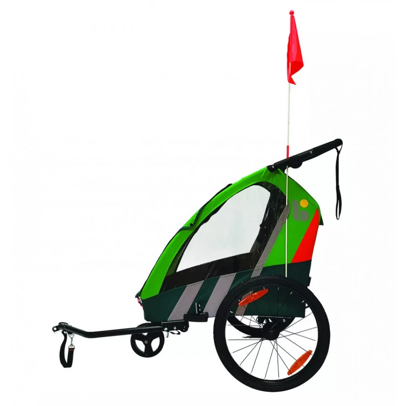 Bellelli Trailblazer biciklis utánfutó 32kg-ig - Green
