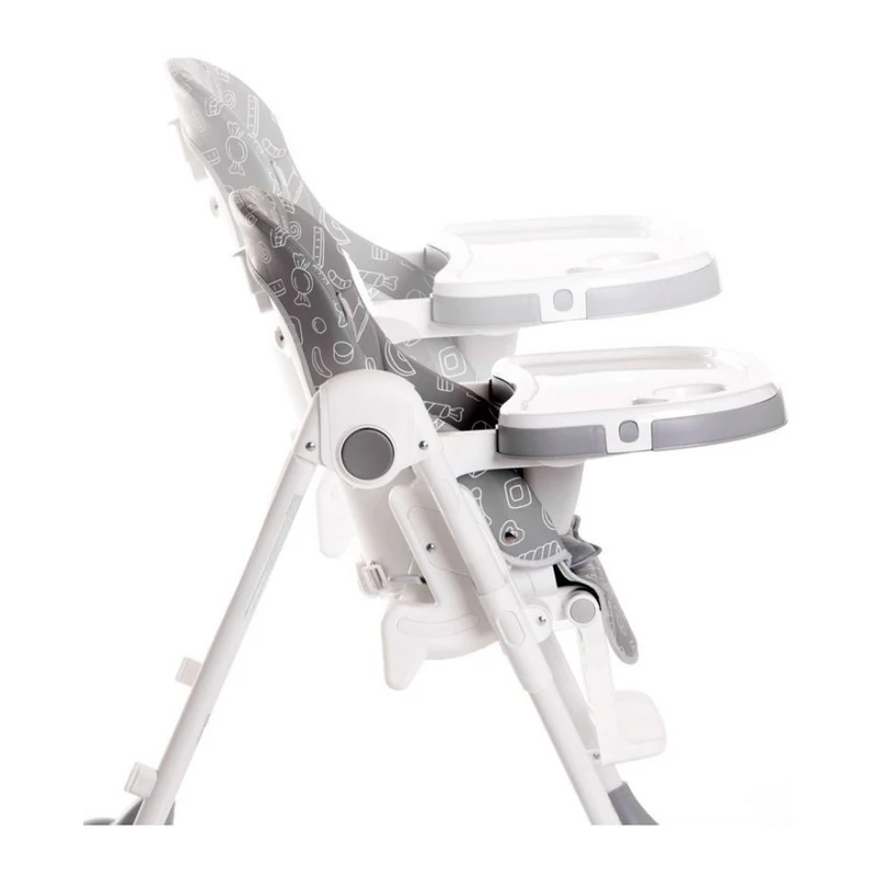 Lorelli Campanella multifunkciós etetőszék - White Fluff PU Leather
