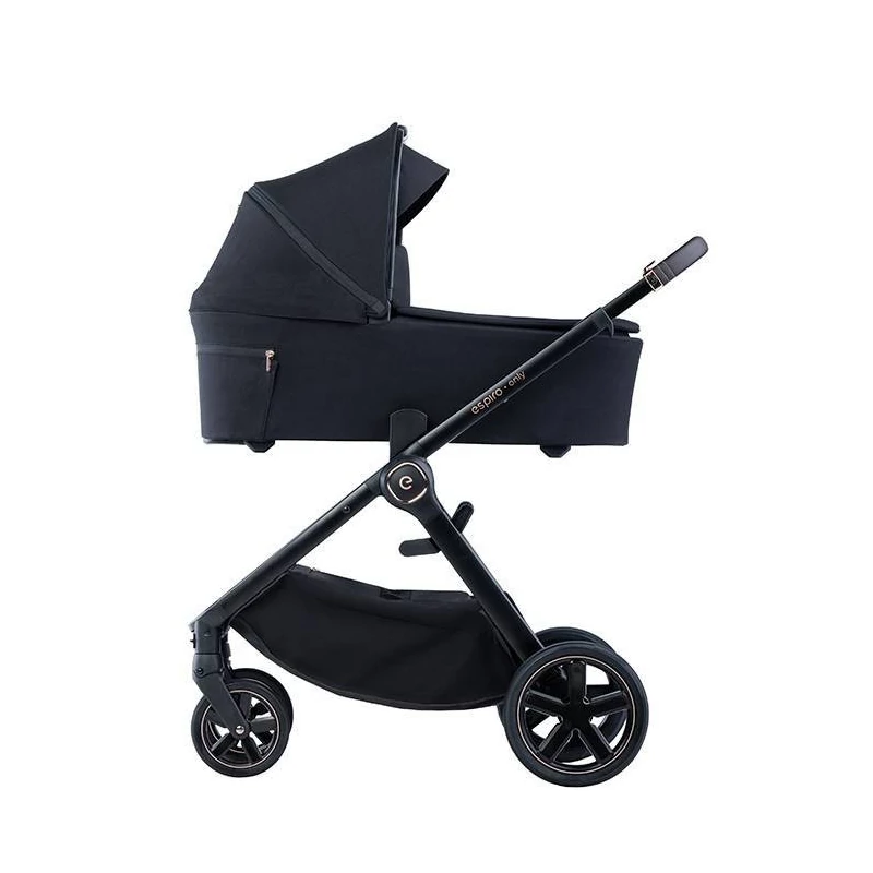 Espiro Only Gel multifunkciós babakocsi fekete vázzal - 210 Stylish Black 