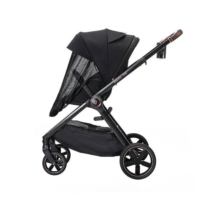 Espiro Only Gel multifunkciós babakocsi fekete vázzal - 210 Stylish Black 