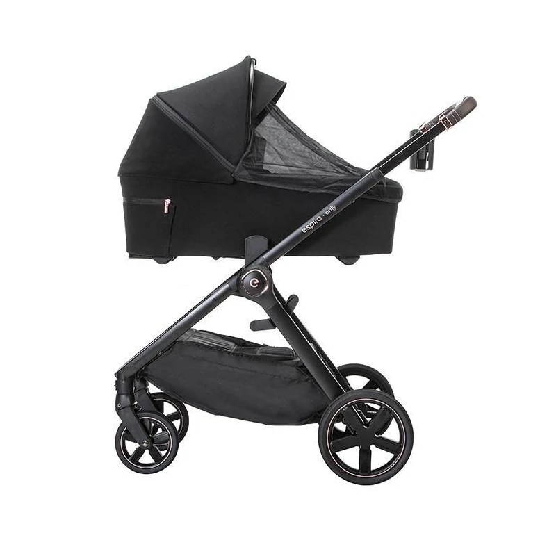 Espiro Only Gel multifunkciós babakocsi fekete vázzal - 210 Stylish Black 