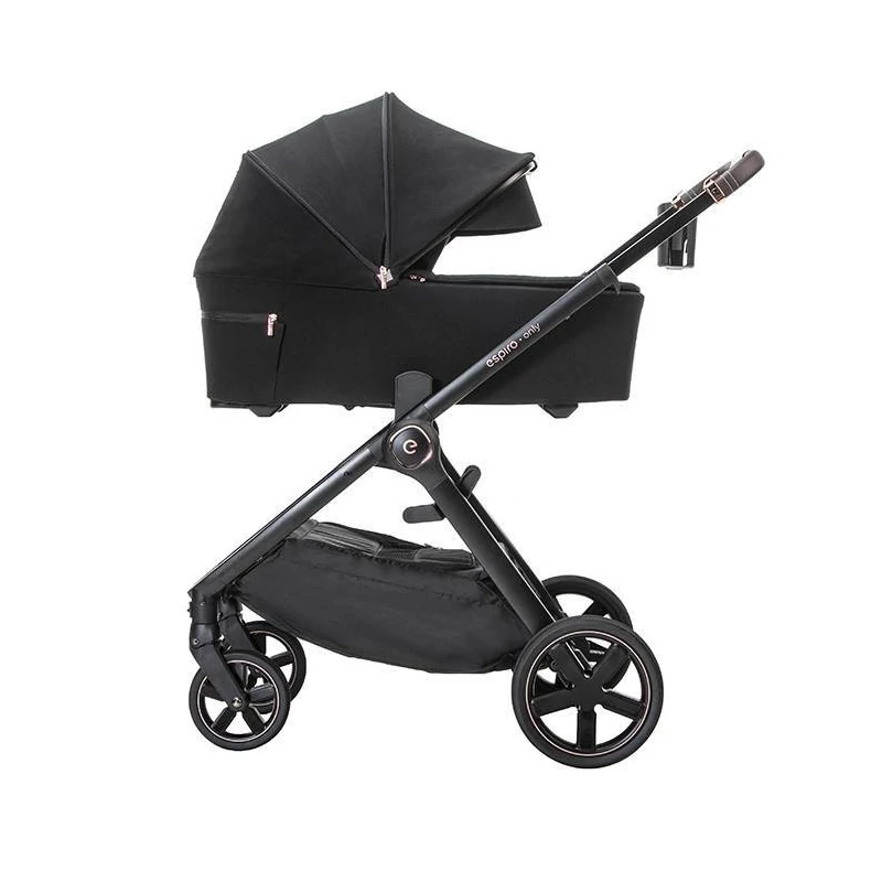 Espiro Only Gel multifunkciós babakocsi fekete vázzal - 210 Stylish Black 