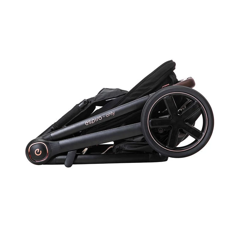 Espiro Only Gel multifunkciós babakocsi fekete vázzal - 210 Stylish Black 