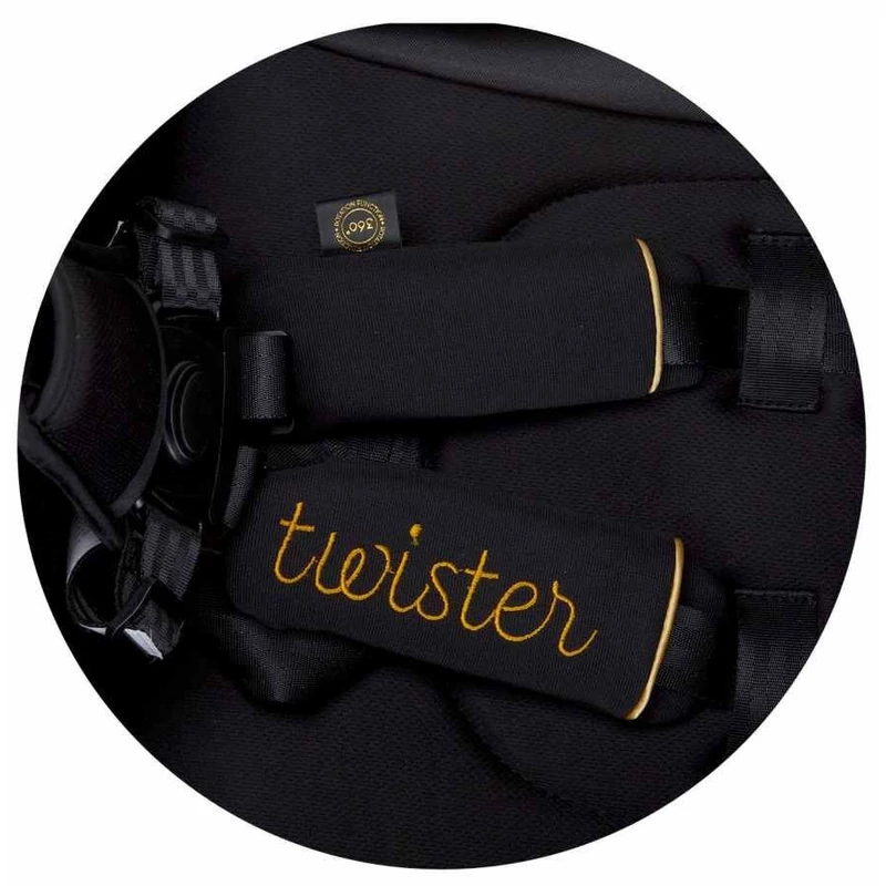 Chipolino Twister sport babakocsi 360°-ban fordítható - Ebony