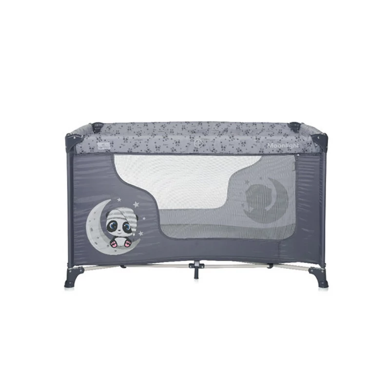 Lorelli Moonlight 1 fix utazóágy - Cool Grey Pandas