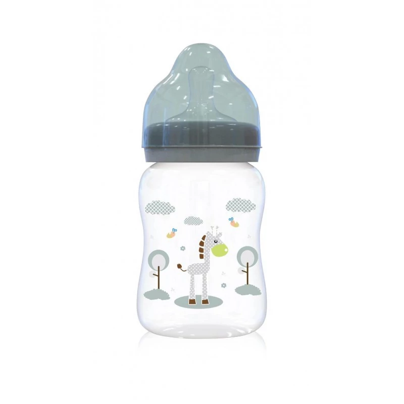 Baby Care széles nyakú cumisüveg 250ml - Mint green