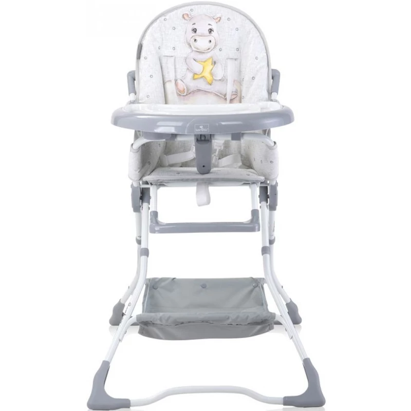 Lorelli Bonbon fix etetőszék - Noble Grey Hippo