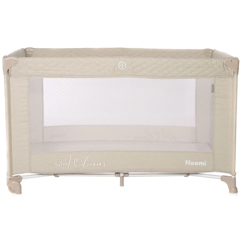 Lorelli Noemi 1 fix utazóágy - Fog Beige Star