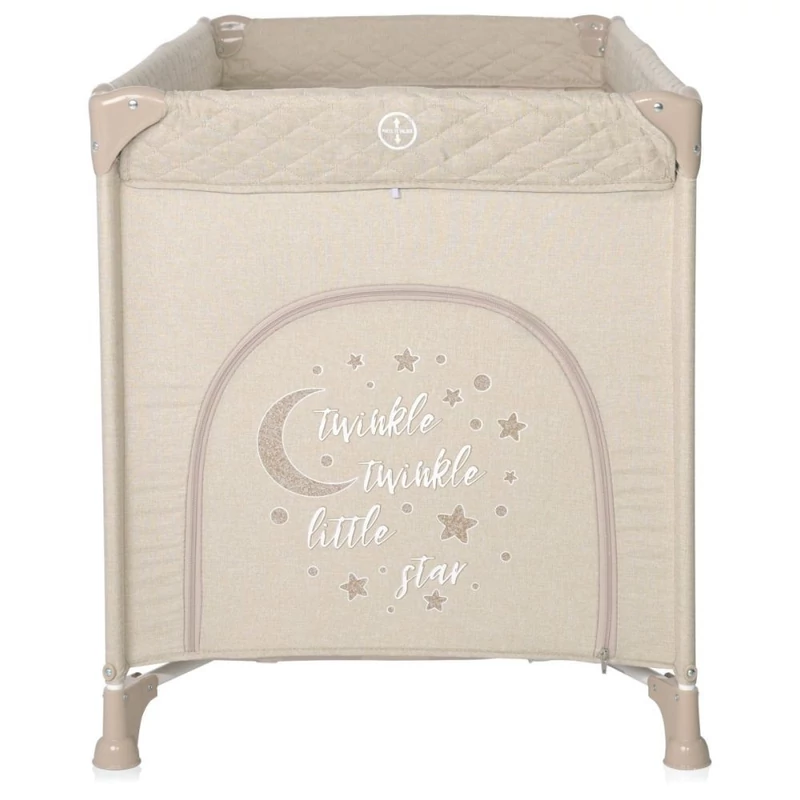 Lorelli Noemi 1 fix utazóágy - Fog Beige Star