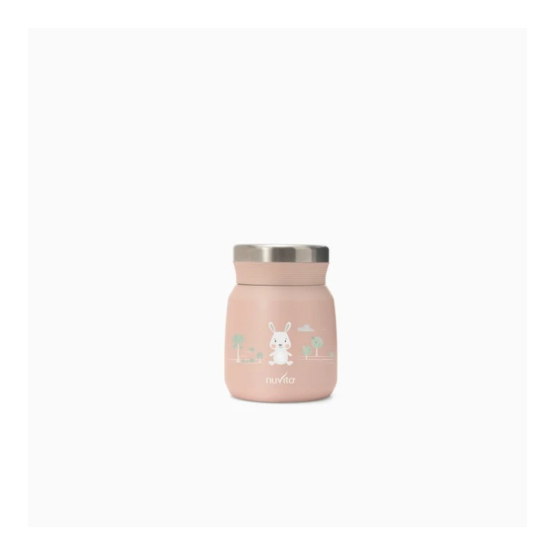 Nuvita ételtároló termosz 300ml - pink 4471