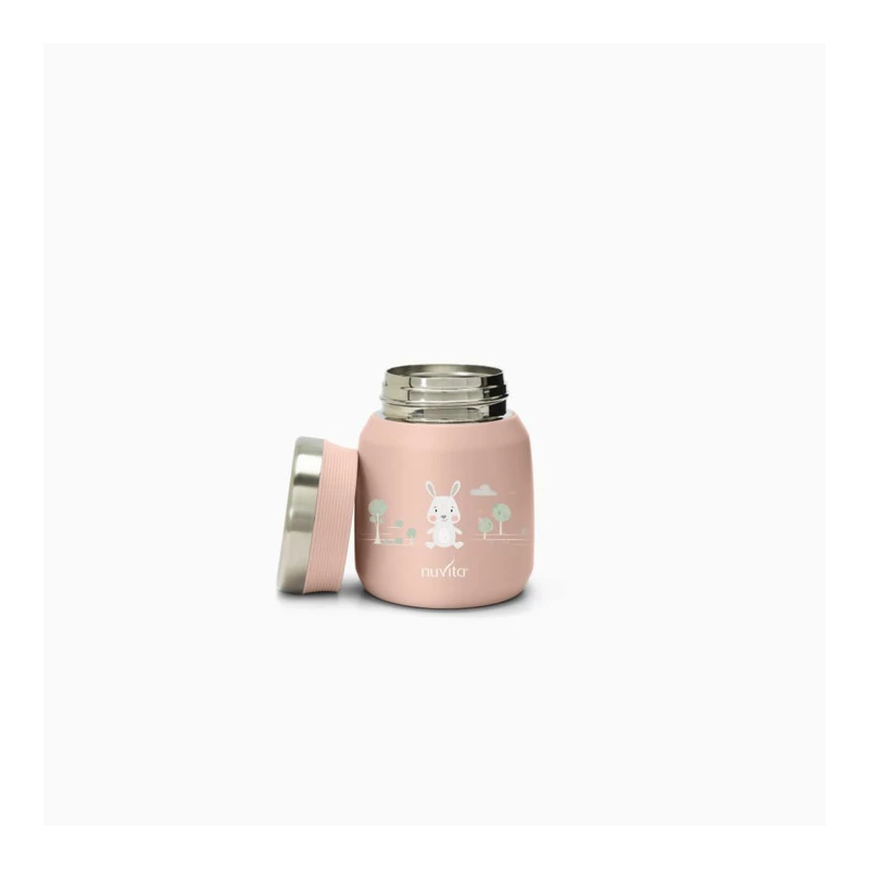 Nuvita ételtároló termosz 300ml - pink 4471