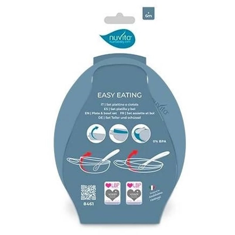 Nuvita EasyEating tál 2Darab - Blue - 8431