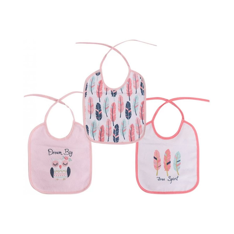 Baby Care 3Darab-os előke, megkötős - Girl
