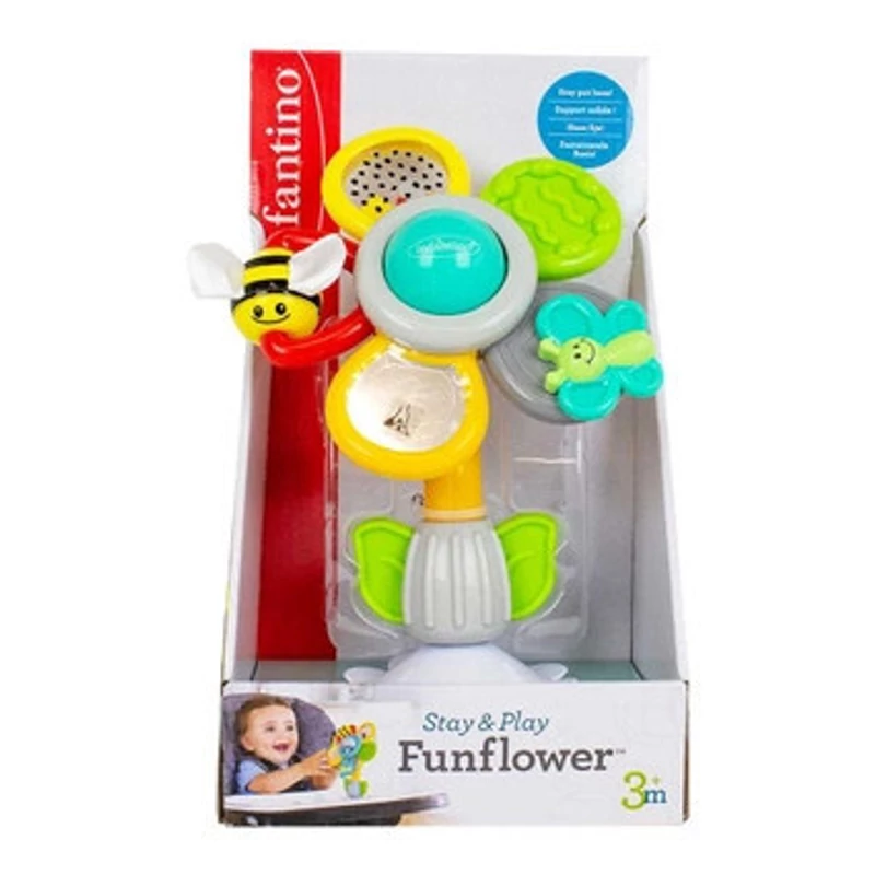 Infantino Stay & Play Sunflower tapadókorongos készségfejlesztő játék