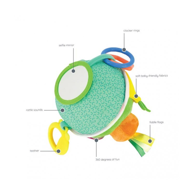 Infantino plüss játék - Busy Lil Sensory Ball