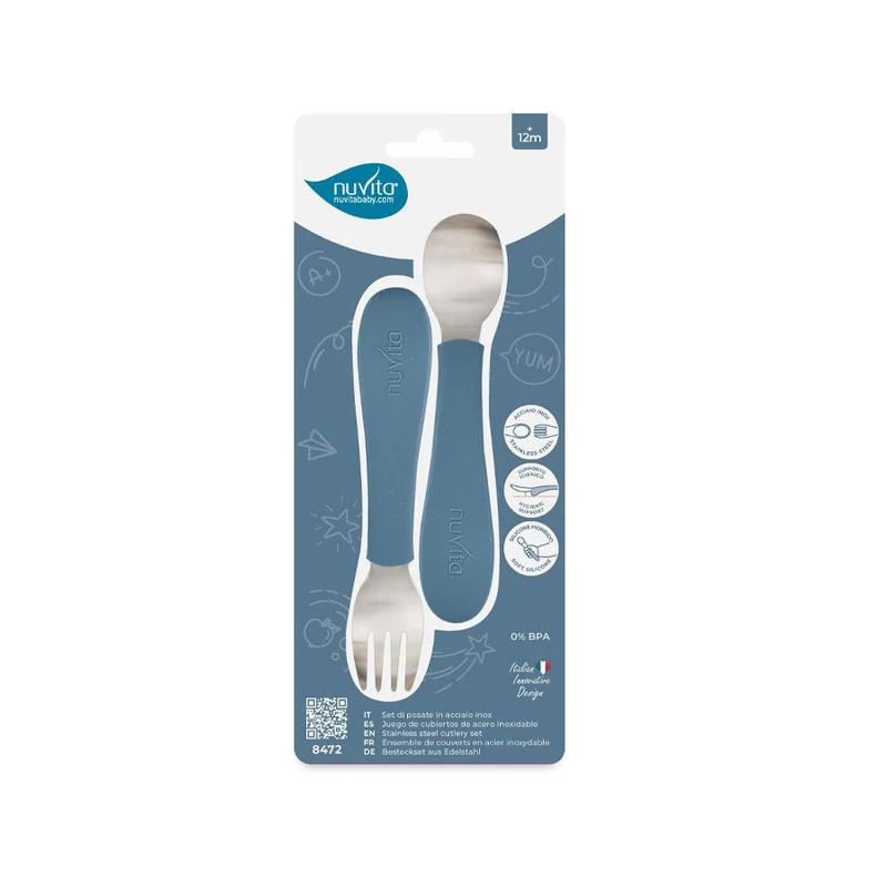 Nuvita kanál és villa szett - Powder blue - 8472