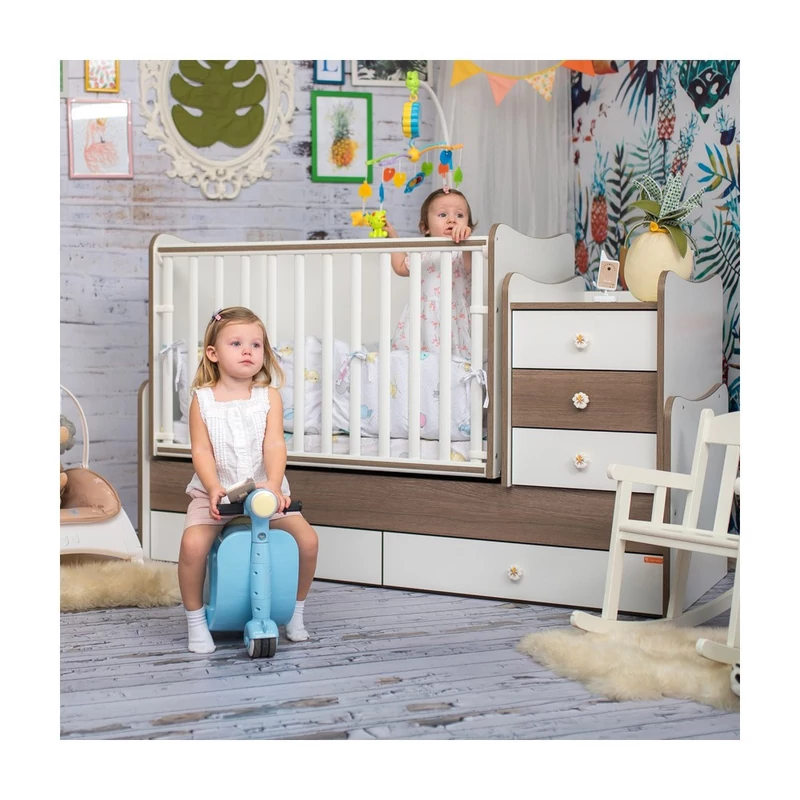 Lorelli Trend PLUS kombi ágy 70x165 - White String