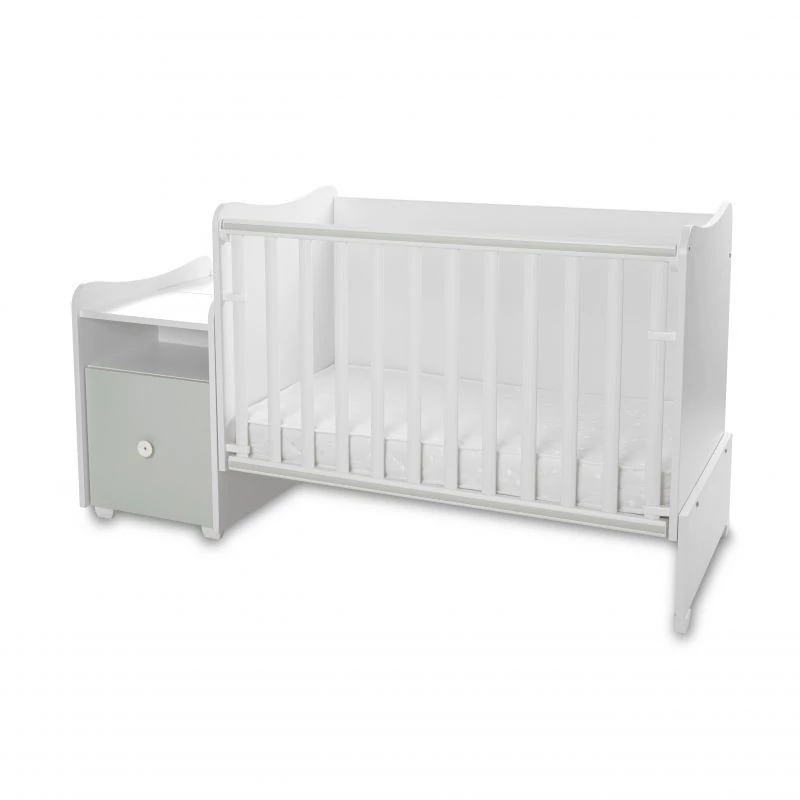 Lorelli Trend PLUS kombi ágy 70x165 - White Milky Green