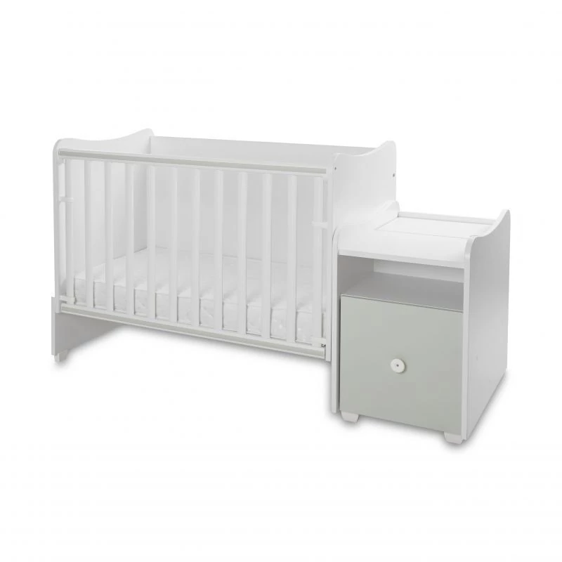 Lorelli Trend PLUS kombi ágy 70x165 - White Milky Green