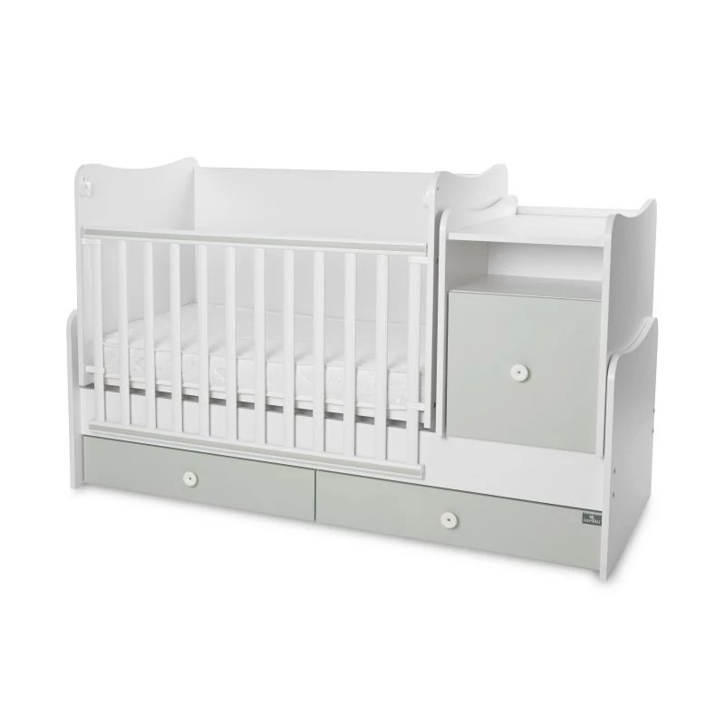 Lorelli Trend PLUS kombi ágy 70x165 - White Milky Green