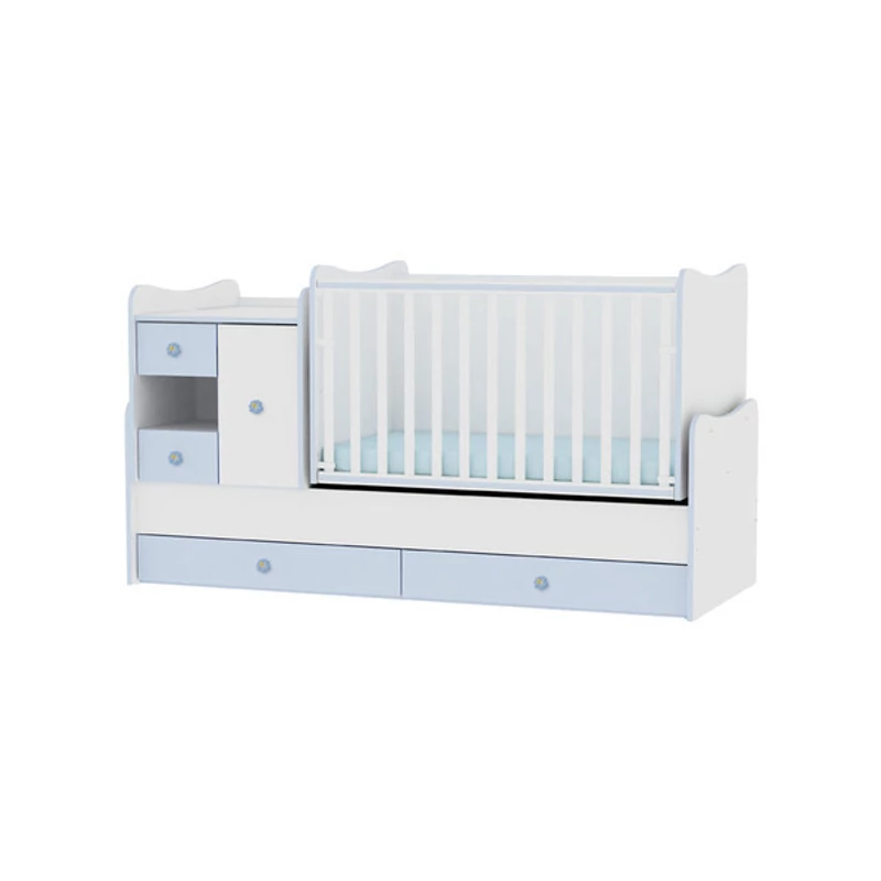 Lorelli MiniMax kombi ágy 72x190 - White / Blue