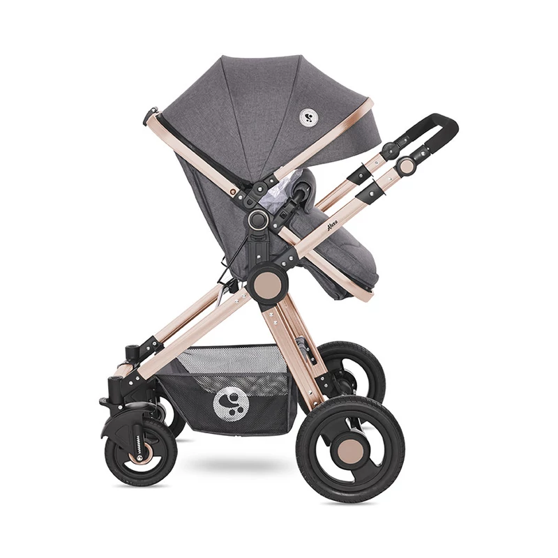 Lorelli Alexa SET babakocsi mózessé alakítható sport résszel - Luxe Black
