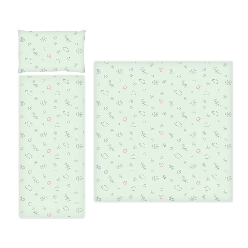 Lorelli 3 részes ágynemű garnitúra babakocsiba - Lamb Green